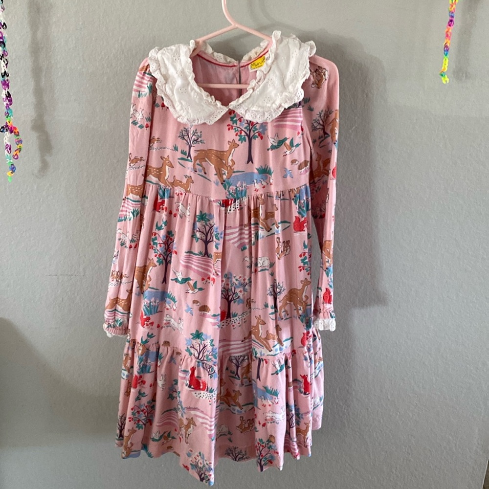 Spring scene girl’s dress